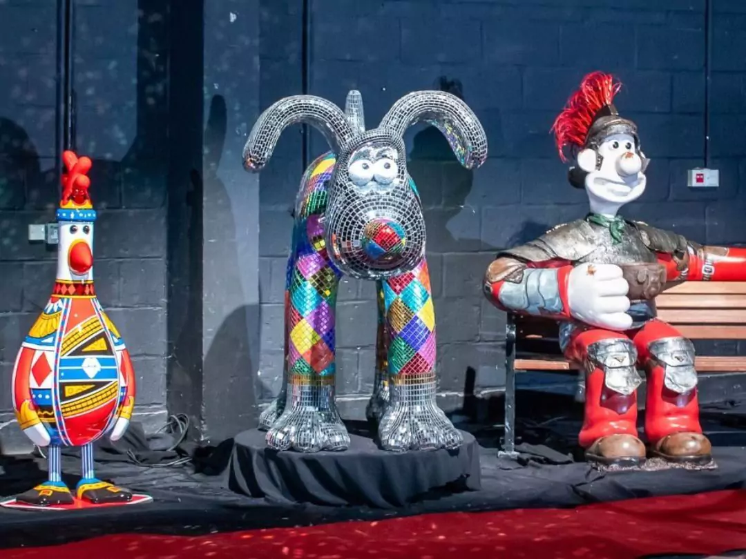 Wallace, Gromit, and Feathers McGraw sculptures, uniquely designed for Gromit Unleashed 3, coming to Bristol this Summer. 